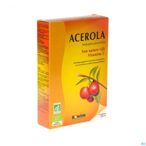 Packshot Acerola Bio Amp 20x10ml Biotechnie