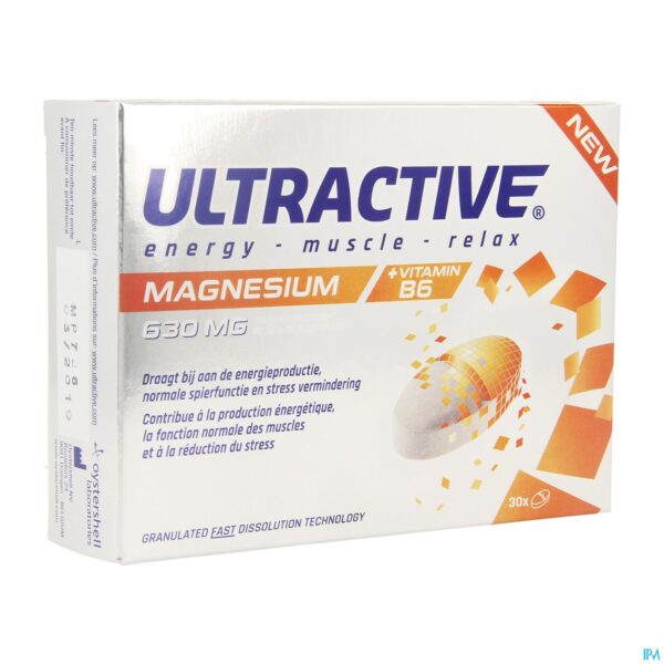 Packshot Ultractive Magnesium 630mg Comp 30
