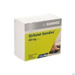 Packshot Orlistat Sandoz Harde Caps 126 X 60mg