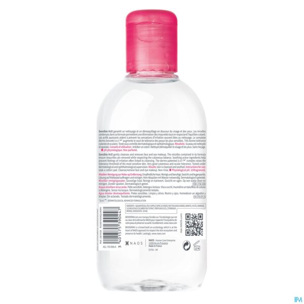 Packshot Bioderma Sensibio H2o 250ml