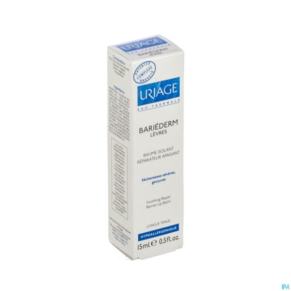Packshot Uriage Bariederm Lippenbalsem Tube 15ml
