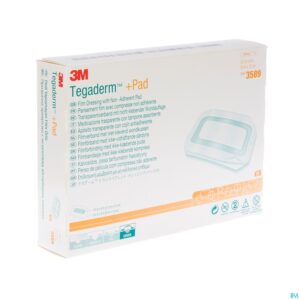 Packshot Tegaderm + Pad 3m Transp Steril 9cmx15cm 25 3589
