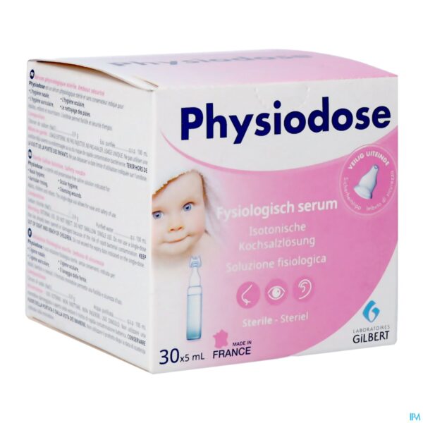 Packshot Physiodose Serum Fysio Ud Ster 30x5ml