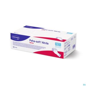Packshot Peha-soft Nitrile Wit S 200 P/s