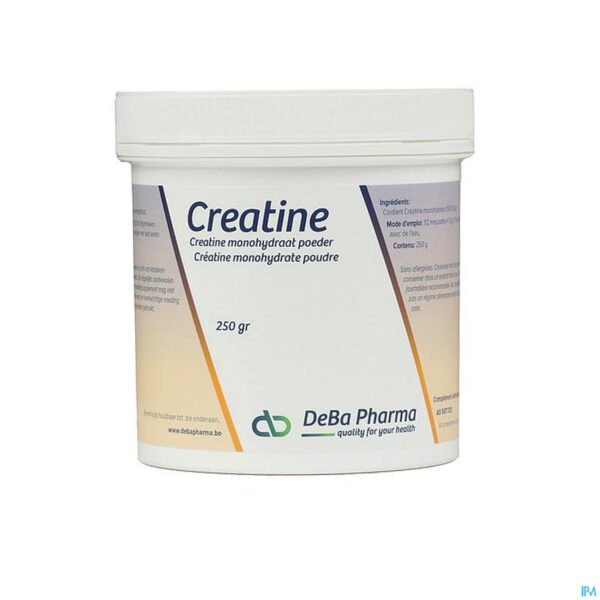 Packshot Creatine Monohydraat Pdr Oplosbaar 250g Deba