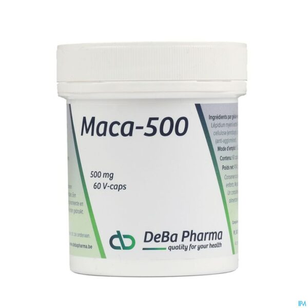 Productshot Maca 500 V-caps 60 Deba