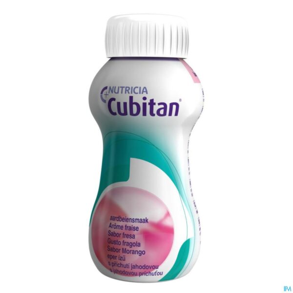 Productshot Cubitan Aardbei 4x200ml