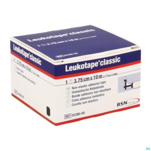 Packshot Leukotape Classic Zwart 3,75cmx10m 1 238000