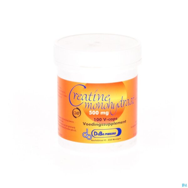 Packshot Creatine Monohydraat Caps 100x500mg Deba