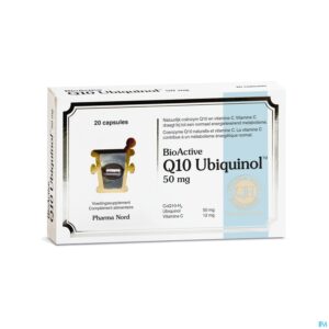 Packshot BioActive Q10 50mg 20 Caps