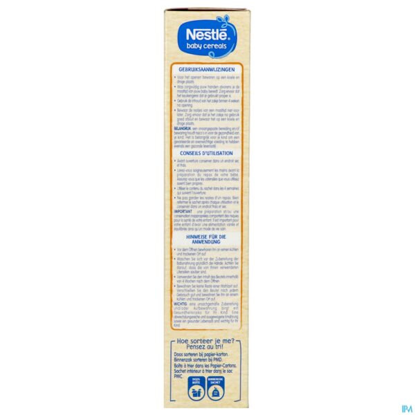 Packshot Nestle Baby Cereals Rijst Vanille Glutenvrij 250g