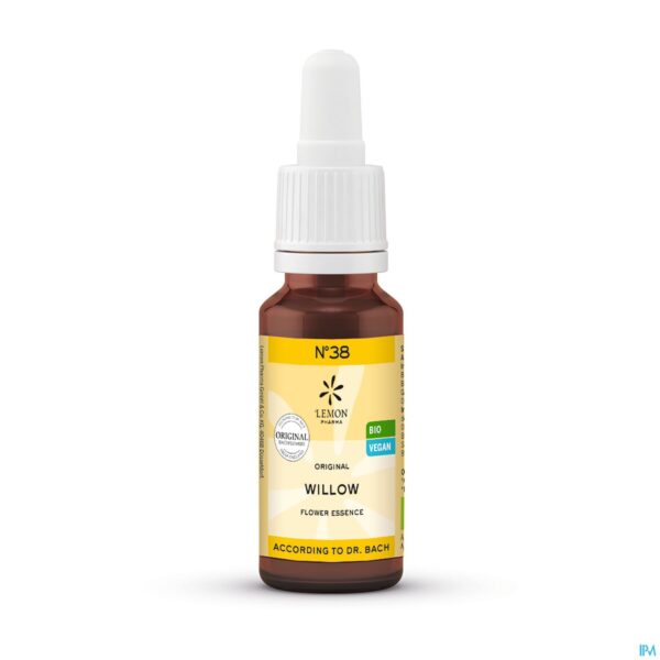Packshot Bachbloesem Bio N°38 Willow 20ml
