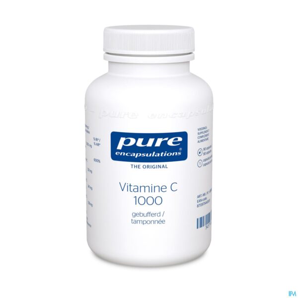 Packshot Pure Encapsulations Vitamine C 1000 Gebufferd Caps 90