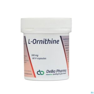 Packshot l-ornithine Caps 60x500mg Deba