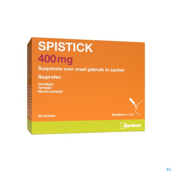 Packshot Spistick 400mg Susp Oraal Gebruik Zakje 20 Packshot Spistick 400mg Susp Oraal Gebruik Zakje 20
