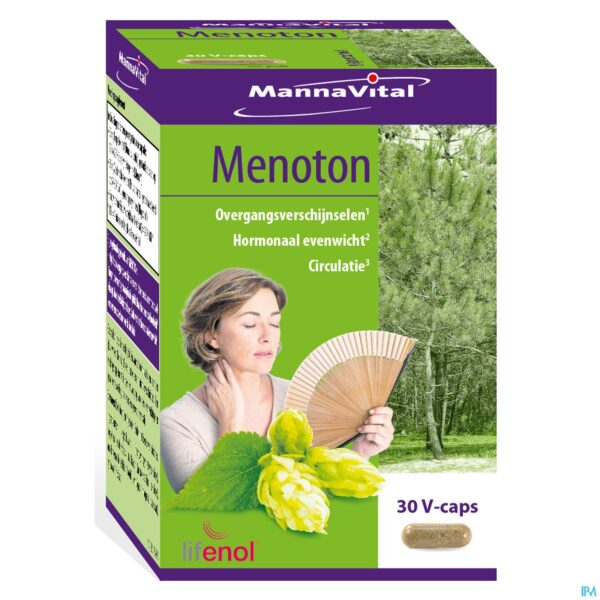 Packshot Mannavital Menoton V-caps 30