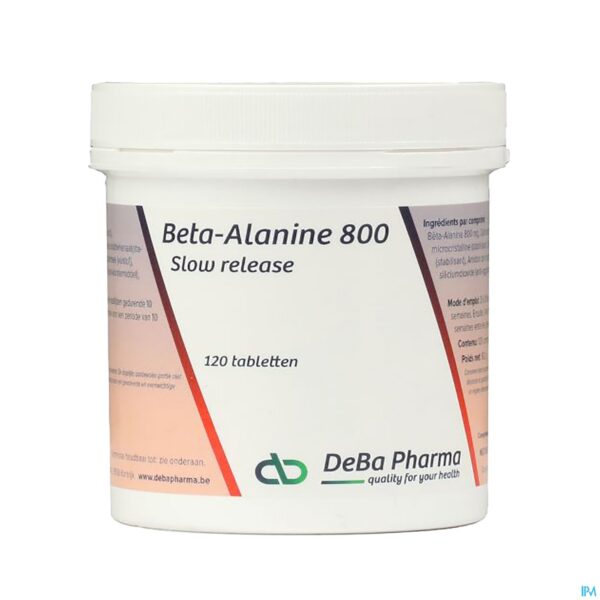 Packshot Beta-alanine 800mg Slow Release Comp 120 Deba