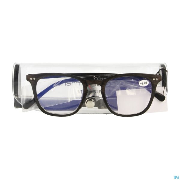 Packshot Pharmaglasses Visionblue Pc02 Leesbril +2.00 Brown