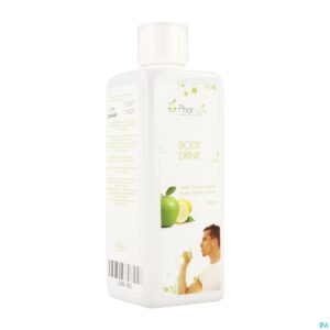 Packshot Phar Life Body Drink Appel Citroen 500ml