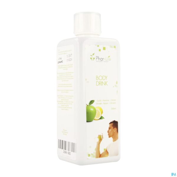 Packshot Phar Life Body Drink Appel Citroen 500ml Packshot Phar Life Body Drink Appel Citroen 500ml