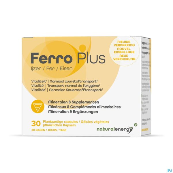 Packshot Natural Energy Ferro Plus Caps 30