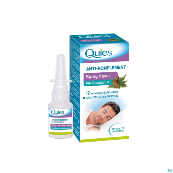 Productshot Quies A/snurken Den-eucalyptus Neusspray 15ml