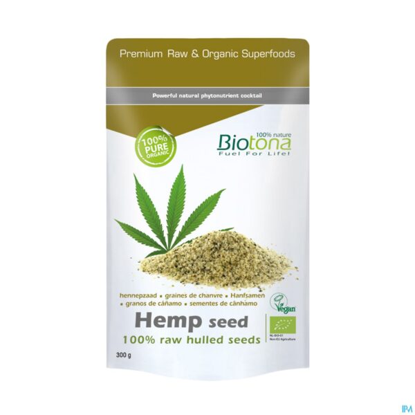 Packshot Biotona Hemp Raw Hulled Seed 300g
