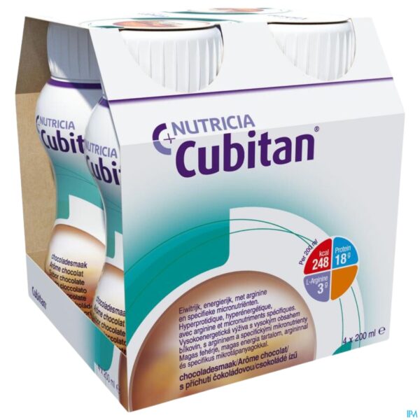 Packshot Cubitan Choco 4x200ml