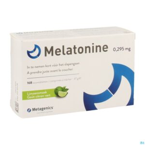 Packshot Melatonine 0,295mg Kauwtabl 168 Metagenics