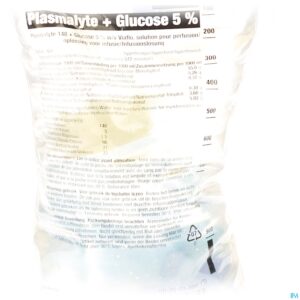 Packshot Bx Plasmalyte 148+glucose5% Viaflo 20 Za 500ml Iv
