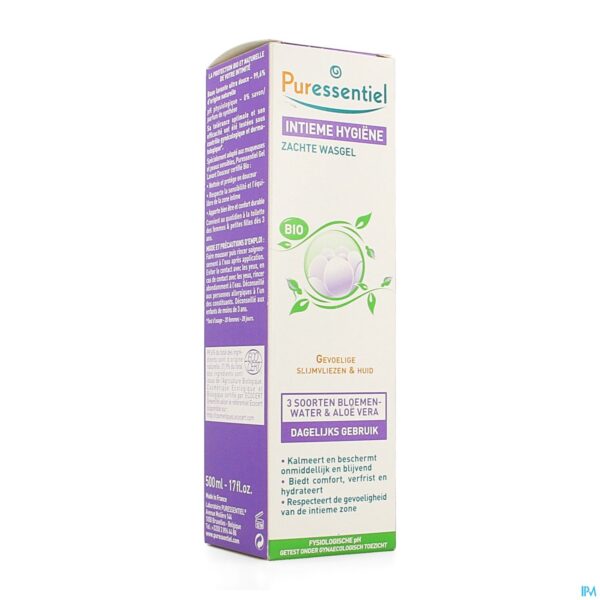 Packshot Puressentiel Intieme Hyg. Zachte Wasgel Bio 500ml