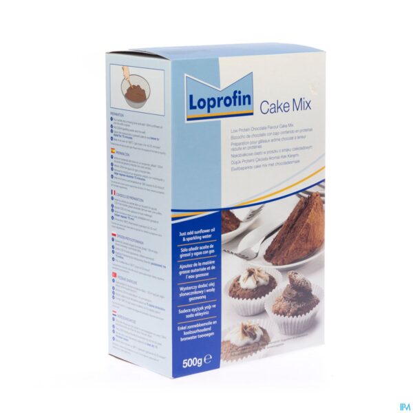 Packshot Loprofin Cake Mix Chocolade Pdr 500g