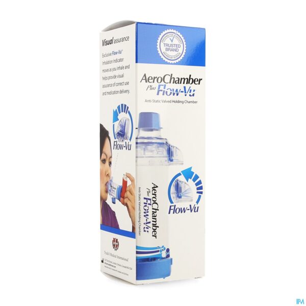 Packshot Aerochamber Plus A/static+flow-vu-mouthpiece Adult