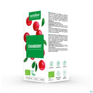 Packshot Purasana Vegan Cranberry Bio Caps 30