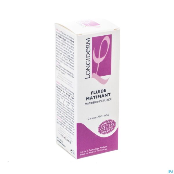 Packshot Longiderm Matifierende Fluide Fl 30ml