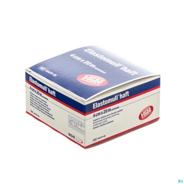 Packshot Elastomull Haft Latexvrij 4cmx20m 4547500
