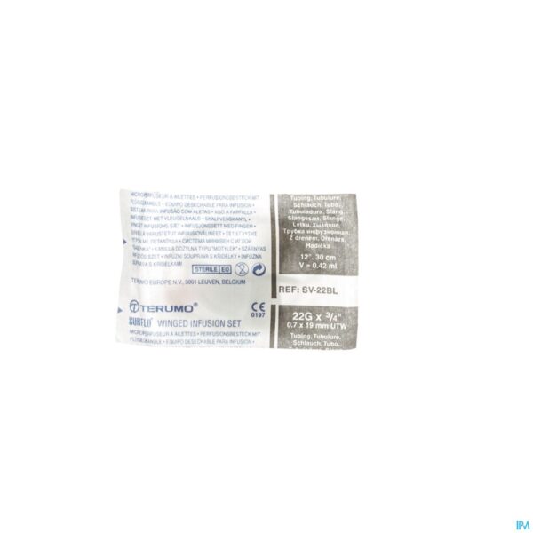 Packshot Terumo Vleugelnaald 22g Zwart 50