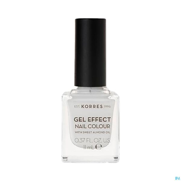 Packshot Korres Km Gel Effect Nail 01 White 11ml