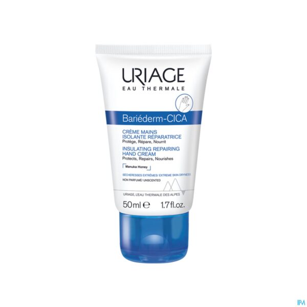 Packshot Uriage Bariederm Handcreme Herstellend Isol. 50ml