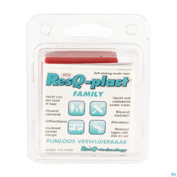 Packshot Resq-plast Family 4,5mx50mm Rood 1