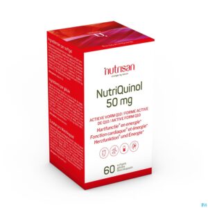 Packshot Nutriquinol 50mg Nf 60 Softgels  Nutrisan