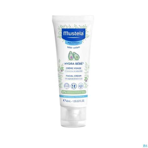 Productshot Mustela Bb Hydra Gelaatscreme Nf Tube 40ml
