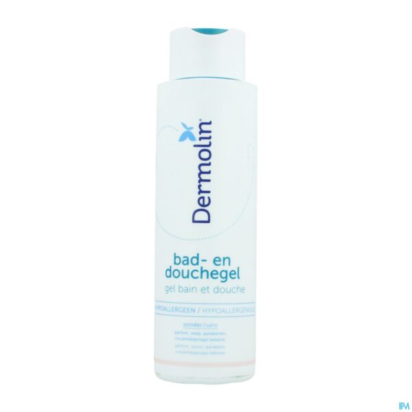 Packshot Dermolin Bad Douchegel Nf 200ml Packshot Dermolin Bad Douchegel Nf 200ml