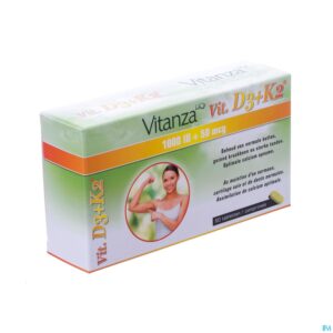 Packshot Vitanza Hq Vit D3 + K2 Tabl 60