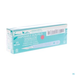 Packshot Scalpel S.m Disposable Steriel Nr11 10