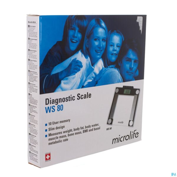 Packshot Microlife Personenweegschaal Diagnostisch Ws80 Packshot Microlife Personenweegschaal Diagnostisch Ws80
