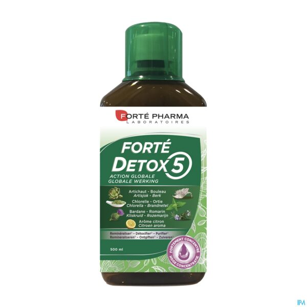 Packshot Forte Detox 5 Fl. 500ml Packshot Forte Detox 5 Fl. 500ml