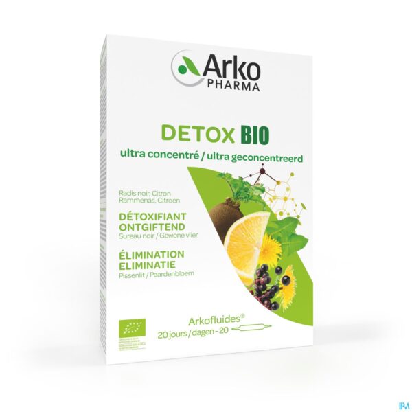 Packshot Arkofluide Detox Bio Nf Amp 20