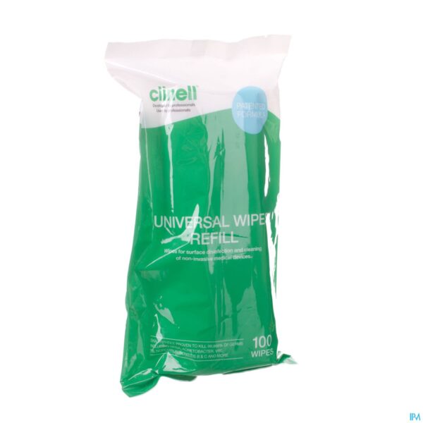 Packshot Clinell Universal Wipes Refill Tub 100 St
