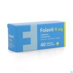 Packshot Folavit 4mg Comp 40 X 4mg Nf Verv.1351394